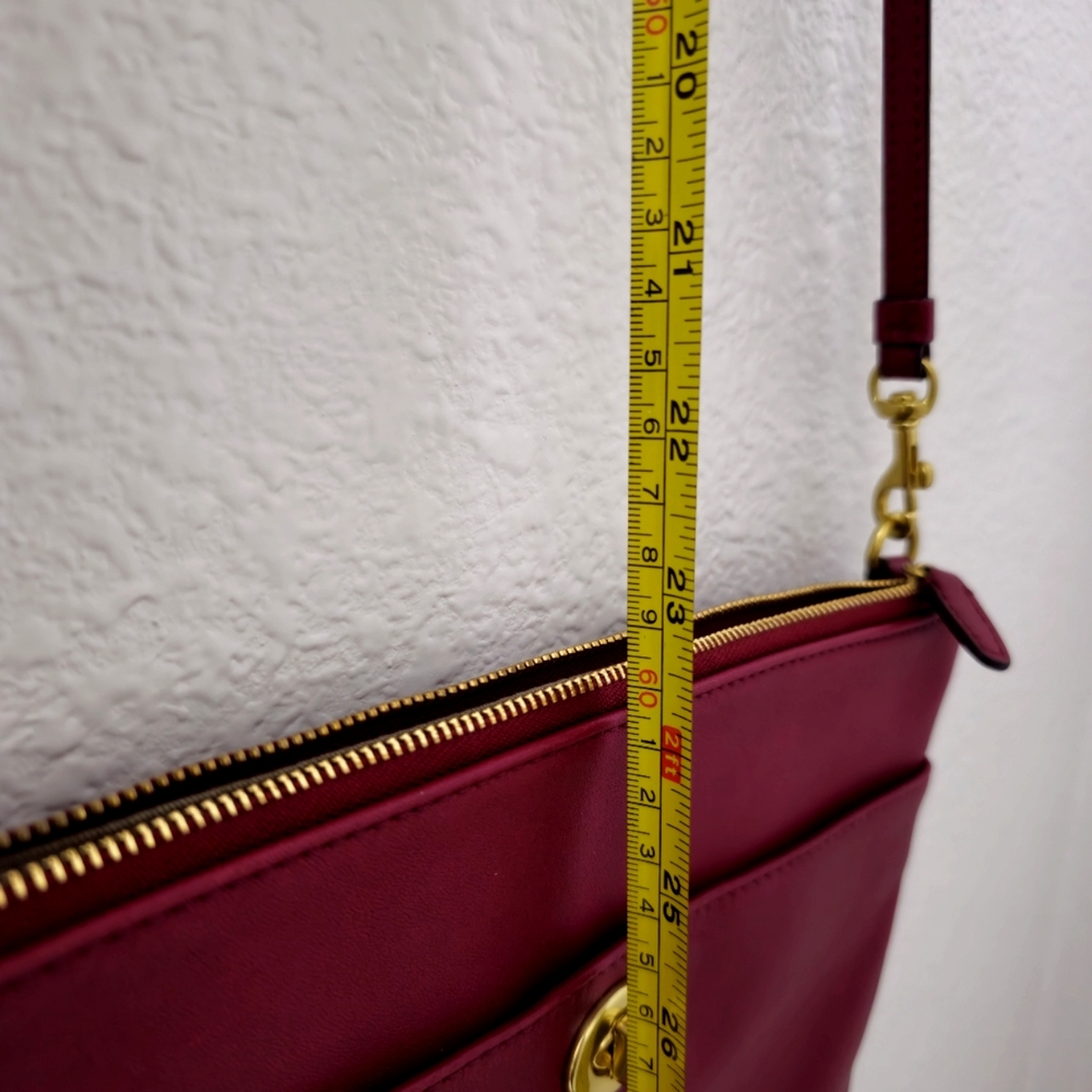 COACH Dark Red Crossbody Bag - Picture 9 of 11